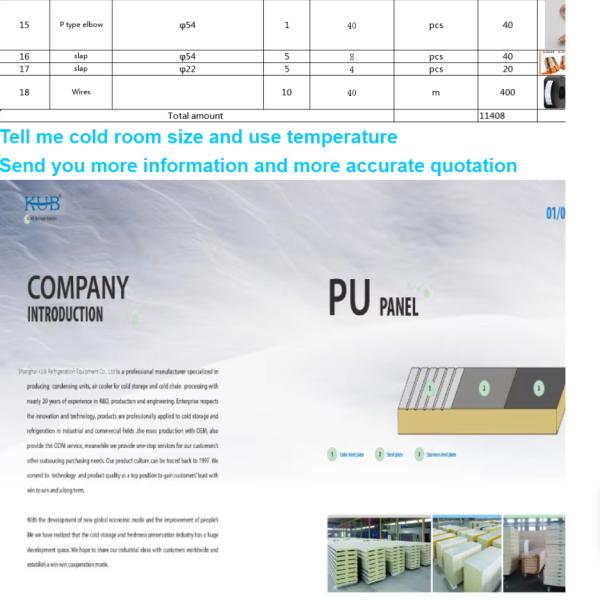 20KW Cold Storage Logistics Solutions US Interstate Cold Storage Chamber Construction For 144m³