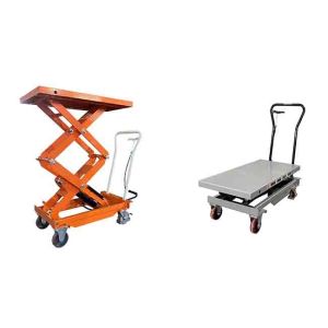 China Manufacture Mobile 150Kg Payload Capacity Double Scissor Manual Scissor