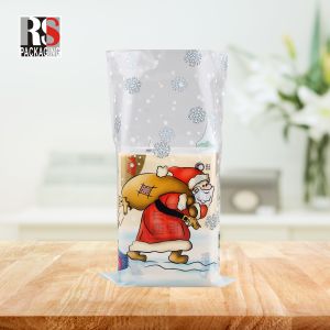 Clear Colors Bopp Opp Flat Bottom Bag Plastic Square Bottom Bag For Sealing