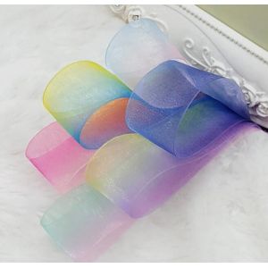 Cheap Beautiful Silk Organza Ribbon Eco Friendly Material And Printing for sale
