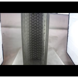 China 304 Perforated Stainless Steel Exhaust Tubing Electroplated With Hole Pattern on sale