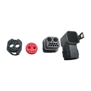 New Energy Car 2 Pin Power Hybrid Electric Vehicle Connector 9 Signal 55A