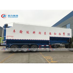 SGS 3 Axle 60M3 Bulk Feed Tanker Semi Trailer With Electric Hydraulic Auger