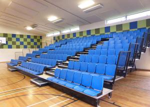 Blow Moudled Retractable Grandstand / Retractable Tiered Seating With Tip - Up Base
