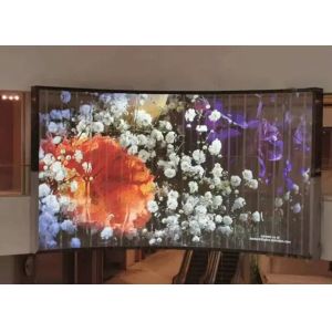 High Refresh Rate Transparent Glass Display , Advertising Transparent LED Screen