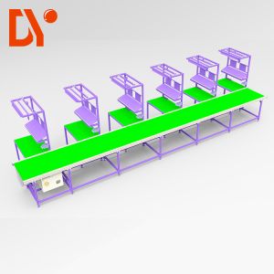 Cheap Automated Flexible Lean Production Line With Double Face Conveyor Belt for sale