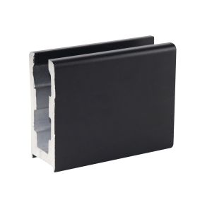 Aluminum U Channel Profile for Glass Fenced Geosyncline on Balcony Fence