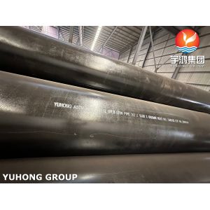 ASTM A53 API 5L Gr.B Black Coating Carbon Steel ERW Pipes For Pipeline