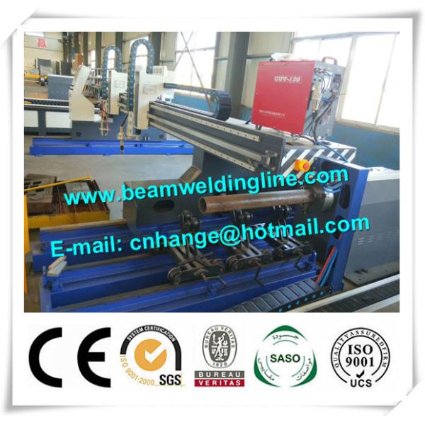 CNC Plasma Cutting Machine For Sheet And Pipe , Pipe Profile Plasma Cutting
