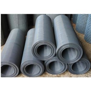 Manganese steel sieve, plain weave, black steel crimped wire mesh, construction,