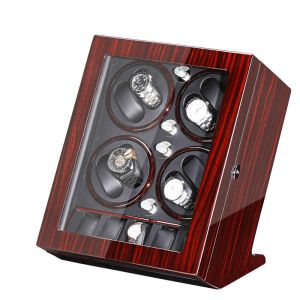 High End Watch Winder And Storage Box Automatic Motor 4 Slots