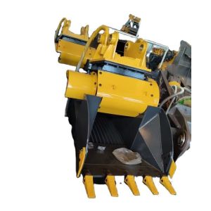 Excavator Crusher Bucket Rock Crushing Attachment for 12-30 Ton Excavators Heavy