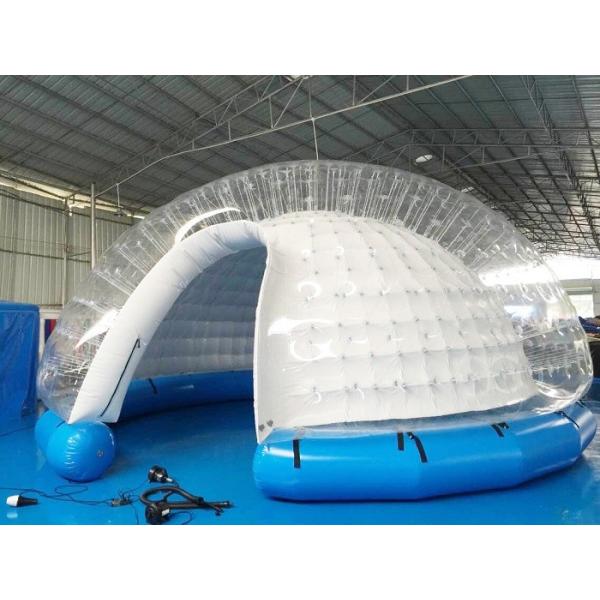 Semi Transparent Inflatable Bubble Tent / Inflatable Yard Tent White PVC