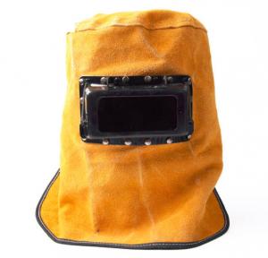 Cheap Heat Resistant Breathable Welding Helmet Protection Mask With Lens Leather Mask for sale