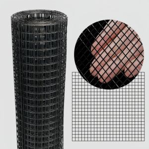 Black Poly 304 Stainless Steel Welded Wire Mesh For Wall Cladding / Ceiling