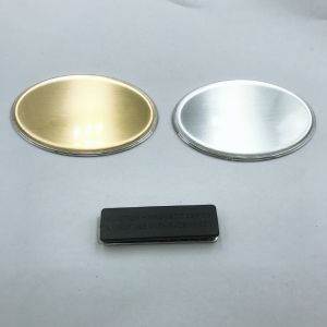 OEM Oval Decorative Metal N35 Magnetic Name Badge