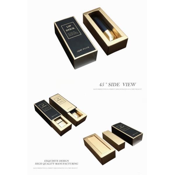 Custom Logo Rose Gold Card Paper Cosmetic Lipstick Packaging Box