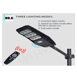 3000-6500K ABS Lamp Solar Street Light With Pole