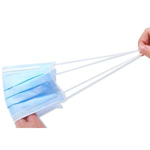3 Layers Blue Non-woven Fabric Disposable Medical Face Mask 3 Ply Surgical Face