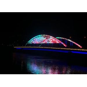 Transparent Led Film Screen P31.25 See Through 360 Degree Folding