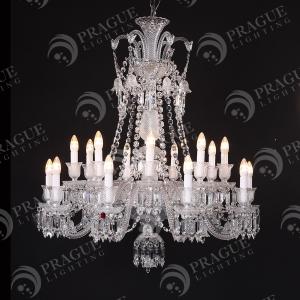 Cheap Hotel Lobbies 18 Light Baccarat Chandelier Easy Installation for sale