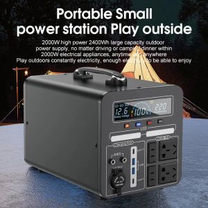 600W Portable Generator Kit Off Grid Hybrid Solar Panel Power Station
