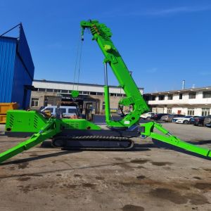 5ton EPA engine Spider Crawler Crane With Hydraulic Telescopic Outrigger
