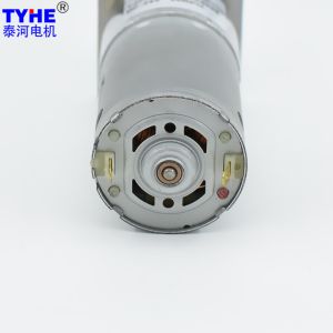 Ie3 Steel Gear Micro 37mm Rs545 Brushed 24v 500rpm 0.5n.M Dc Gear Reduction