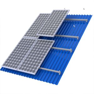 0.5mm-15mm Pitched Corrugated Photovoltaic Structures Trapezoidal Standing Seam
