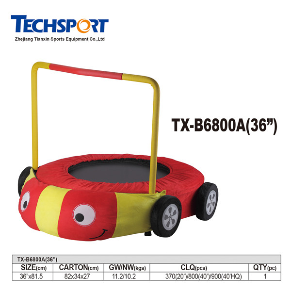 Quality 2015 new style children style mini cartoon trampoline wholesale