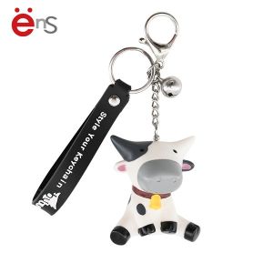 Decorative Cute Animal Keychains non phthalate pvc Material ISO BSCI approved