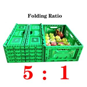 Custom Order Folding Crate for Convenient Transportation of Fruits and