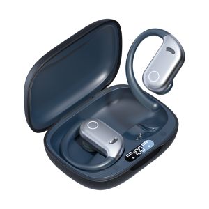 ETEK Waterproof LED Display Earphones, Bluetooth 5.4 , 50mAh earphone cell +