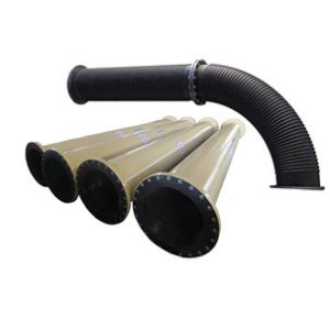 Dn600 Slurry Uhmwpe Mining Rubber Lined Steel Pipe