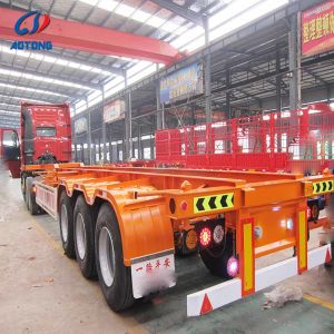 China 20ft 40ft Container Skeleton Trailer with Mechanical or Air Suspension on sale