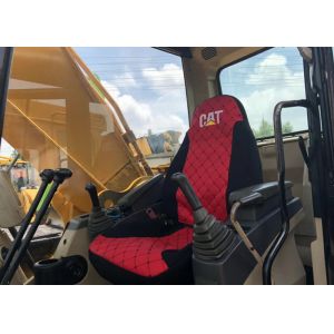Yellow Used Caterpillar Excavator 320d With 2750mm Tail Swing Radius