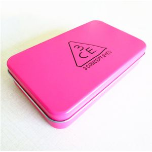 Customized empty rectangular metal tins box for candy / mint / pill
