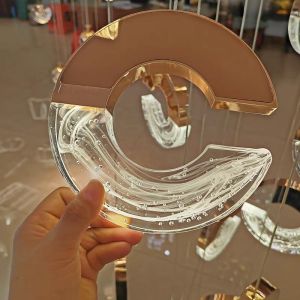 Modern Loft Chandelier Design C-type Acrylic Chandelier For Minimalist Ceiling