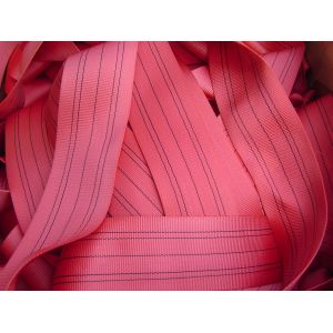 WLL 5T 150mm Red Polyester Cargo Webbing EN1492-1 High Breaking Strength