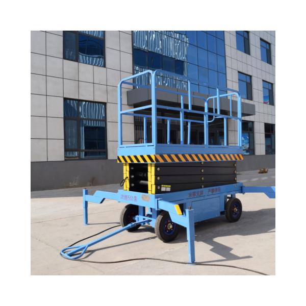 Quality Portable 8-14m Electric Self-propelled Mobile Aerial Working Platform double Mast Vertical Lift Table wholesale