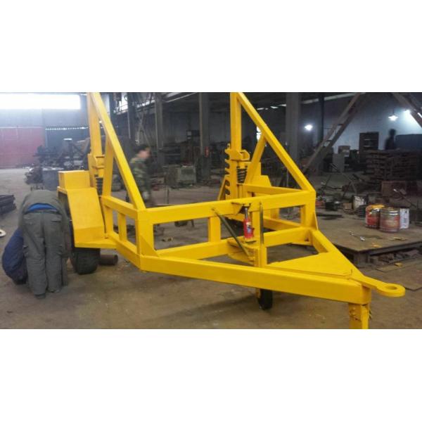 3T - 10T Heavy duty suspension cable drum reel carrier trailer for cable pulling