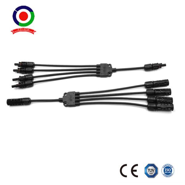 Quality Portable 4 To 1 Y Branch PV Connector TUV Solar Cable Parallel Connector wholesale