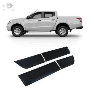 2019-On For Mitsubishi Triton L200 Side Moulding Matte Black ABS Body Clabbing