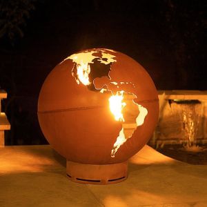 Handmade Corten Steel Fire Pit Balls Custom Design Fire Pit Balls