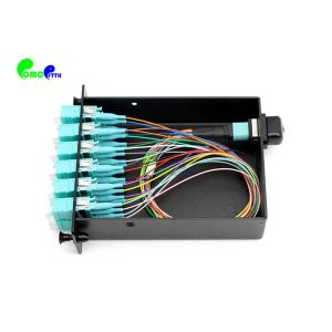 OM3 MPO MTP Cassette High Strength CRS Metal Material 24F 50 / 125μm MPO Patch
