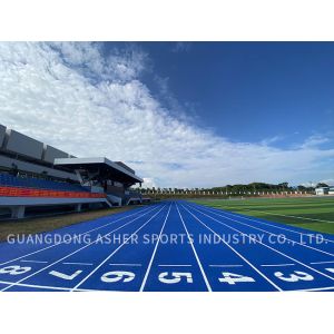 Cheap Customizable Full Polyurethane Rubber Running Track Surface for Outdoor Facilities Low Maintenance Full PU Synthetic Track for Sports Facilities for sale