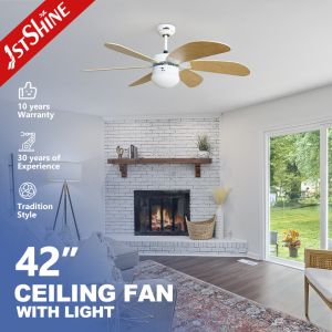 1stshine Decorative MDF Blades Electric DC Motor Ceiling Fan with Remote Control