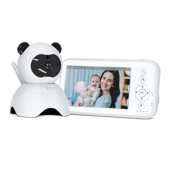 Support 2 Way Talk Video Baby Monitor With 360°pan Tilt Zoom Camera And 5000mAh