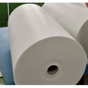 White color and high strength fiberglass tissue for wall covering