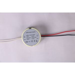 Round Case IP20 Plastic LED Driver 12V 15W Power Supply For Strip Light